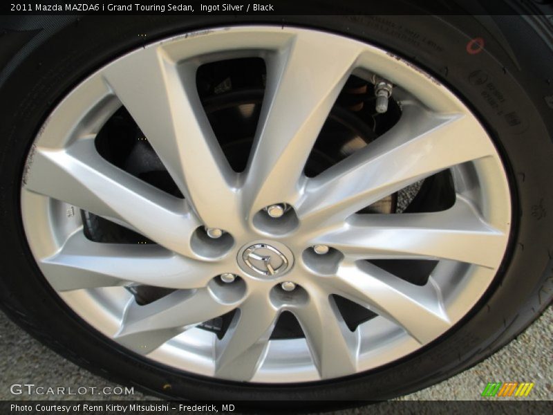 Ingot Silver / Black 2011 Mazda MAZDA6 i Grand Touring Sedan