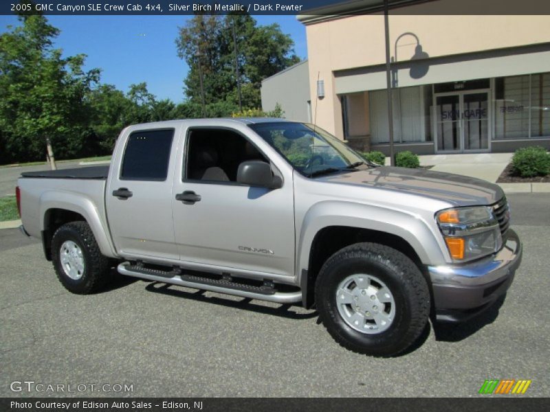 Silver Birch Metallic / Dark Pewter 2005 GMC Canyon SLE Crew Cab 4x4