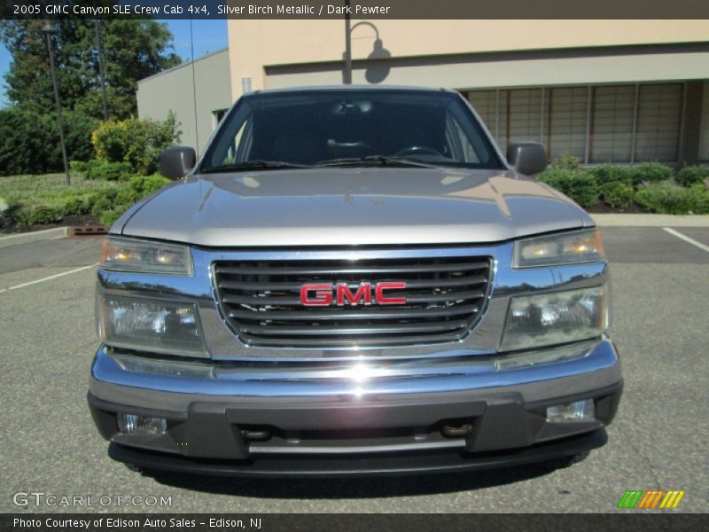 Silver Birch Metallic / Dark Pewter 2005 GMC Canyon SLE Crew Cab 4x4