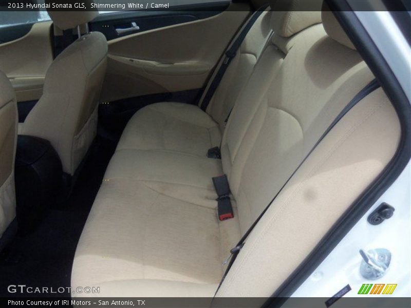 Shimmering White / Camel 2013 Hyundai Sonata GLS