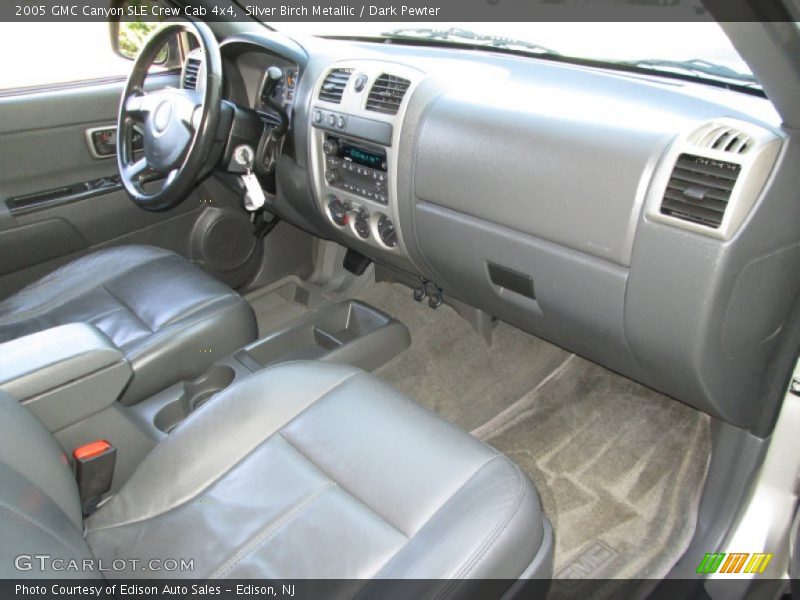 Silver Birch Metallic / Dark Pewter 2005 GMC Canyon SLE Crew Cab 4x4
