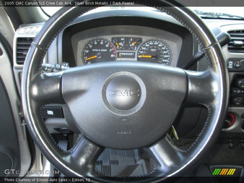 Silver Birch Metallic / Dark Pewter 2005 GMC Canyon SLE Crew Cab 4x4