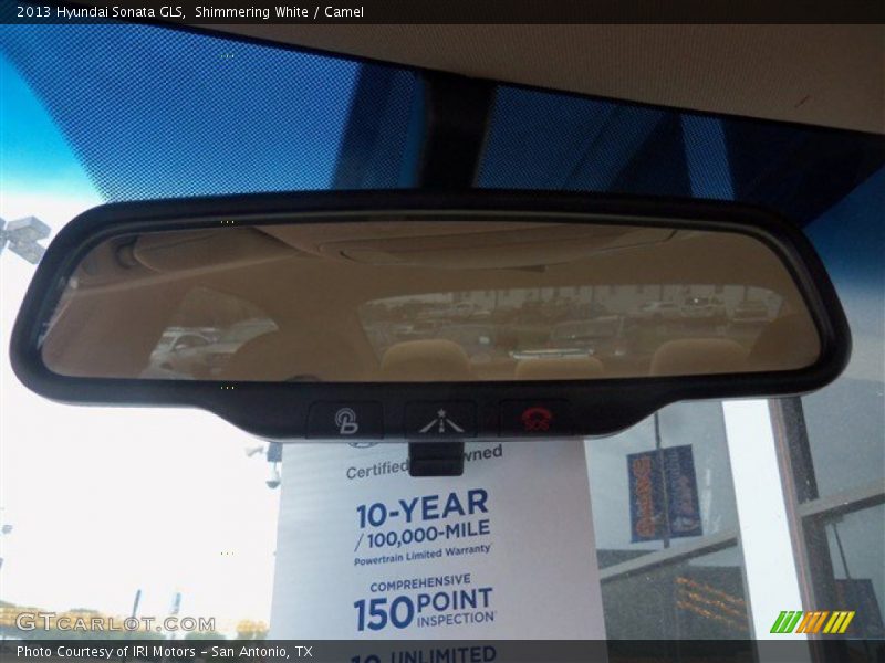 Shimmering White / Camel 2013 Hyundai Sonata GLS