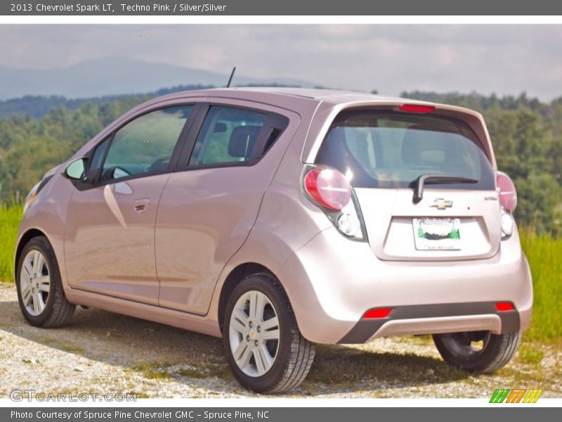 Techno Pink / Silver/Silver 2013 Chevrolet Spark LT