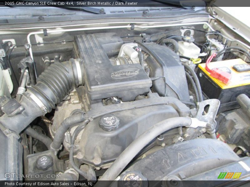 Silver Birch Metallic / Dark Pewter 2005 GMC Canyon SLE Crew Cab 4x4