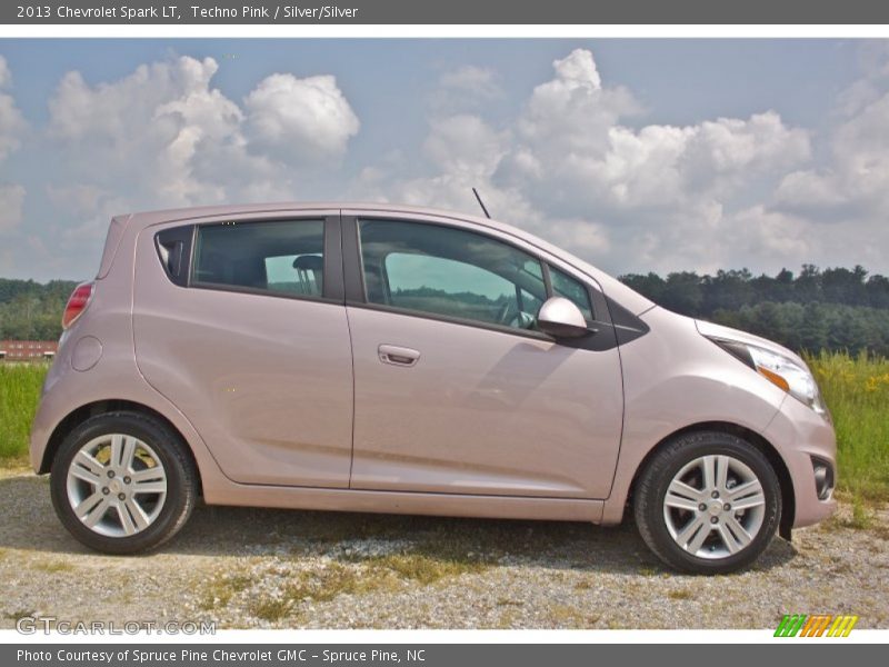 Techno Pink / Silver/Silver 2013 Chevrolet Spark LT