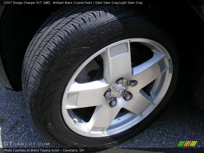 Brilliant Black Crystal Pearl / Dark Slate Gray/Light Slate Gray 2007 Dodge Charger R/T AWD