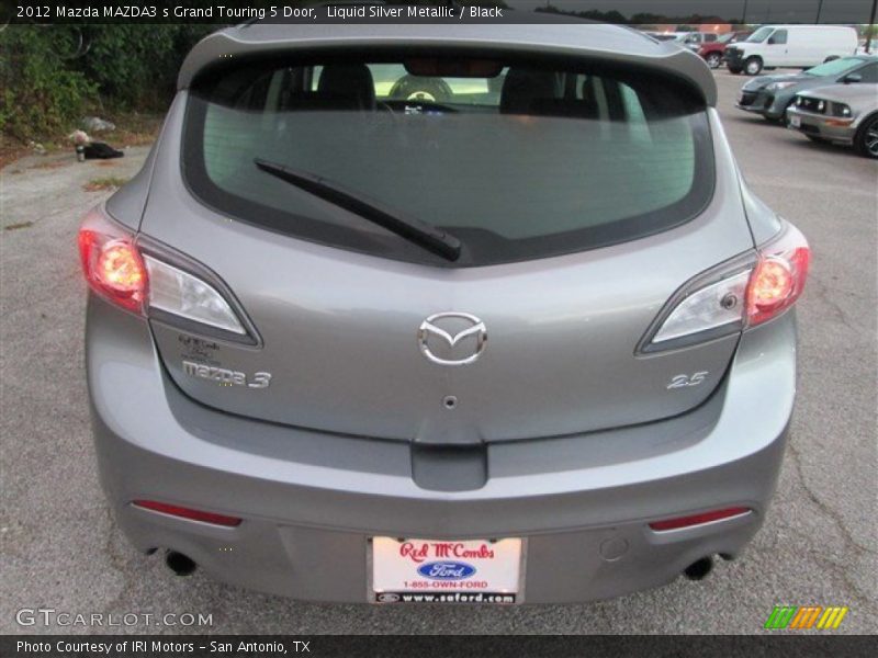 Liquid Silver Metallic / Black 2012 Mazda MAZDA3 s Grand Touring 5 Door