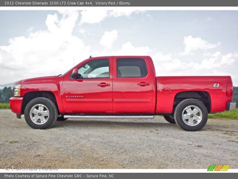 Victory Red / Ebony 2013 Chevrolet Silverado 1500 LTZ Crew Cab 4x4