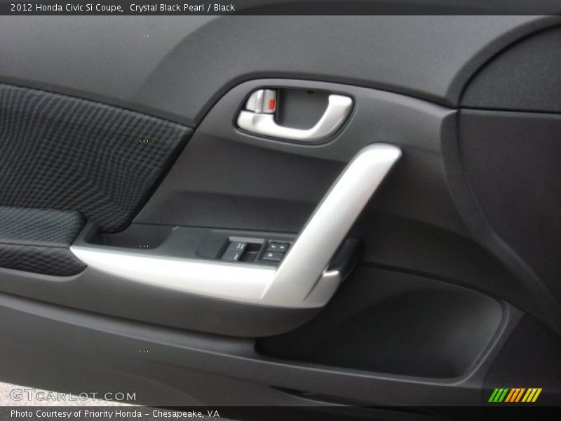 Crystal Black Pearl / Black 2012 Honda Civic Si Coupe