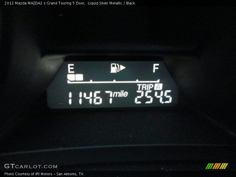 Liquid Silver Metallic / Black 2012 Mazda MAZDA3 s Grand Touring 5 Door
