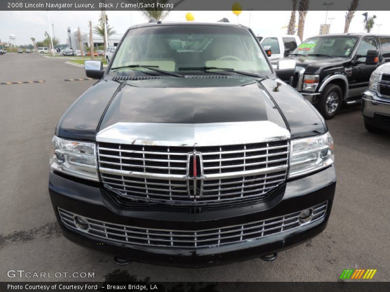 Black / Camel/Sand Piping 2008 Lincoln Navigator Luxury
