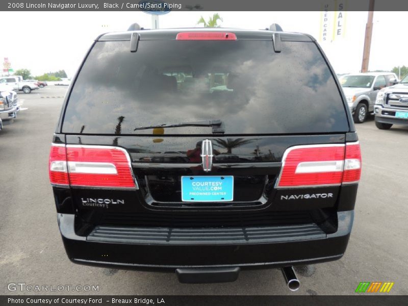 Black / Camel/Sand Piping 2008 Lincoln Navigator Luxury