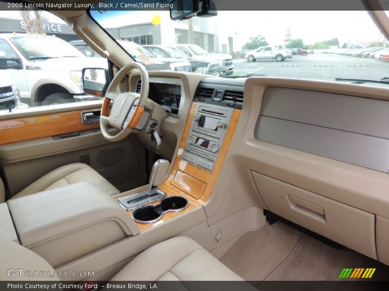 Black / Camel/Sand Piping 2008 Lincoln Navigator Luxury