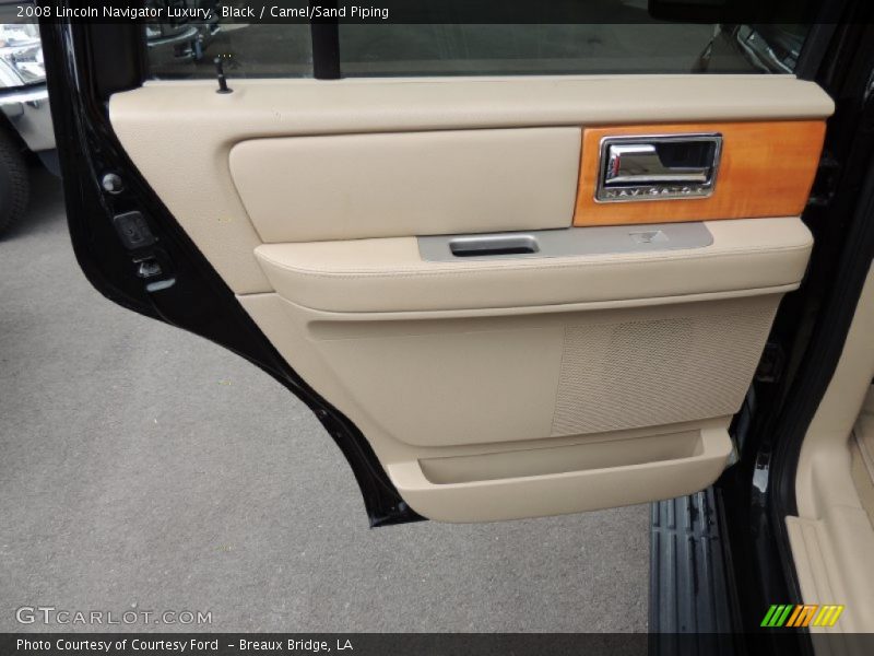 Black / Camel/Sand Piping 2008 Lincoln Navigator Luxury