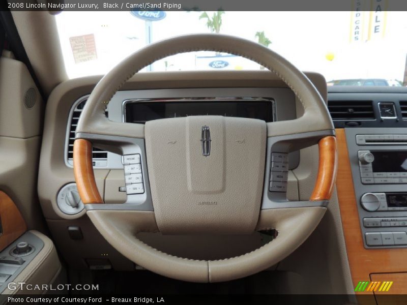 Black / Camel/Sand Piping 2008 Lincoln Navigator Luxury