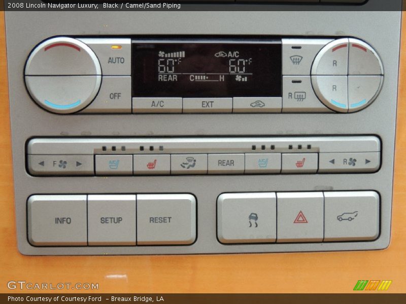 Black / Camel/Sand Piping 2008 Lincoln Navigator Luxury