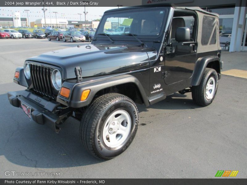 Black / Dark Slate Gray 2004 Jeep Wrangler X 4x4