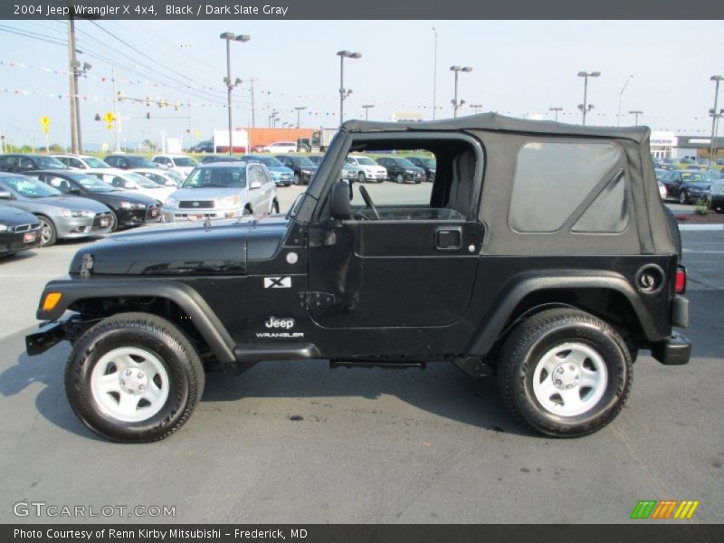 Black / Dark Slate Gray 2004 Jeep Wrangler X 4x4