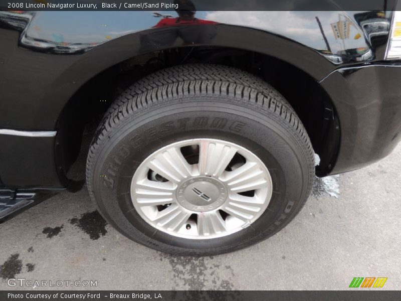 Black / Camel/Sand Piping 2008 Lincoln Navigator Luxury