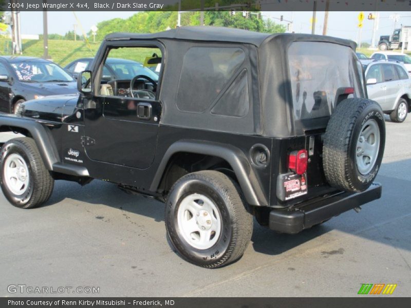 Black / Dark Slate Gray 2004 Jeep Wrangler X 4x4