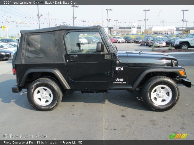 Black / Dark Slate Gray 2004 Jeep Wrangler X 4x4