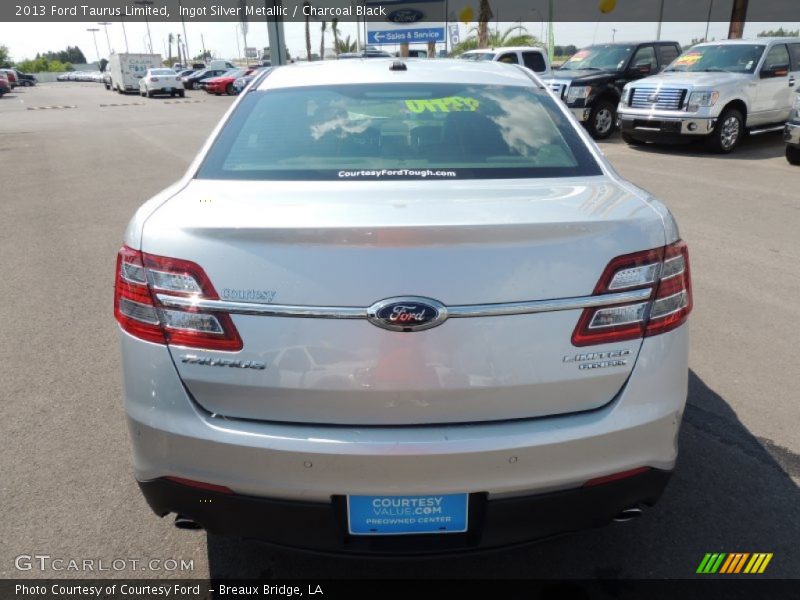 Ingot Silver Metallic / Charcoal Black 2013 Ford Taurus Limited
