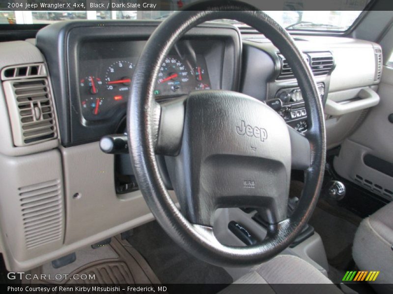 Black / Dark Slate Gray 2004 Jeep Wrangler X 4x4