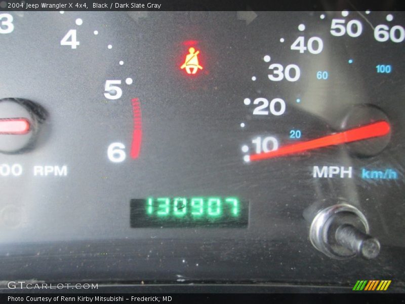 Black / Dark Slate Gray 2004 Jeep Wrangler X 4x4