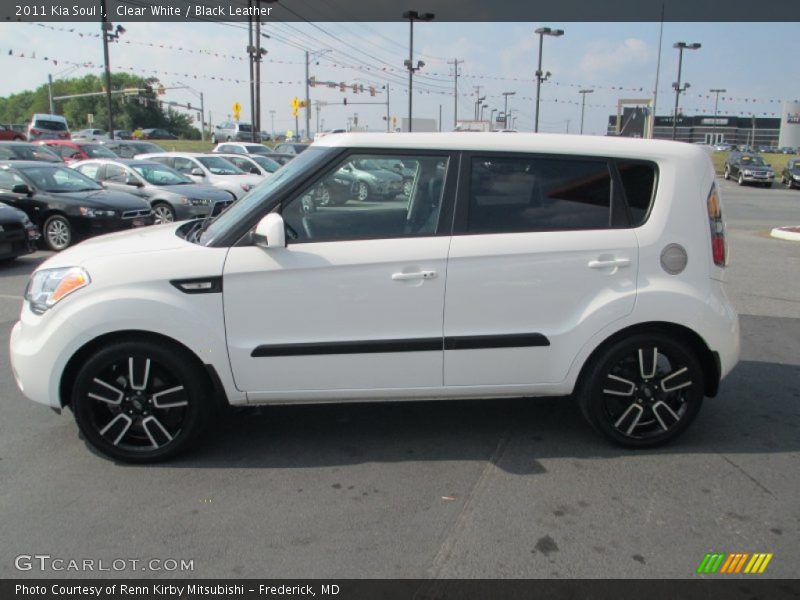 Clear White / Black Leather 2011 Kia Soul !