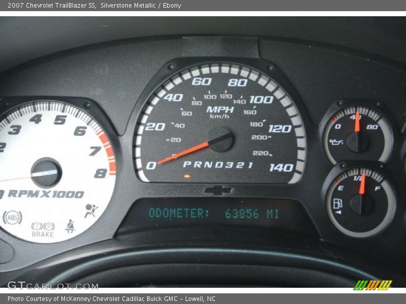 Silverstone Metallic / Ebony 2007 Chevrolet TrailBlazer SS