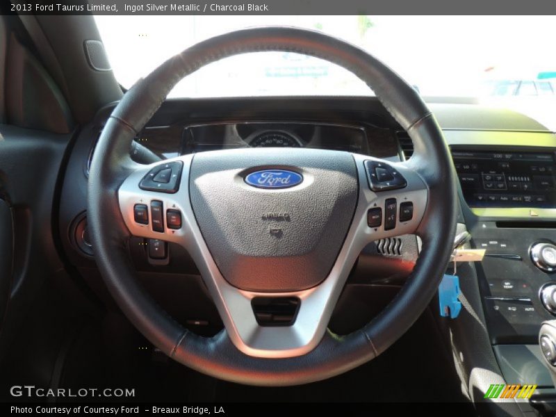 Ingot Silver Metallic / Charcoal Black 2013 Ford Taurus Limited