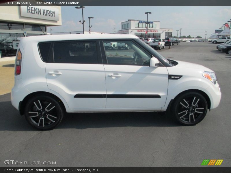 Clear White / Black Leather 2011 Kia Soul !