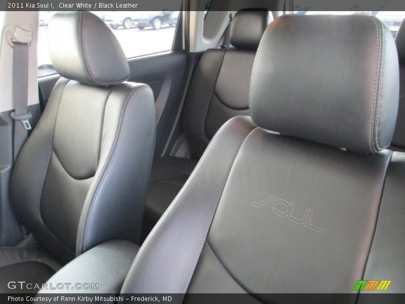 Clear White / Black Leather 2011 Kia Soul !