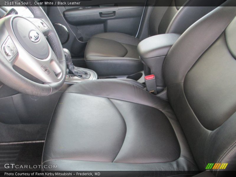 Clear White / Black Leather 2011 Kia Soul !