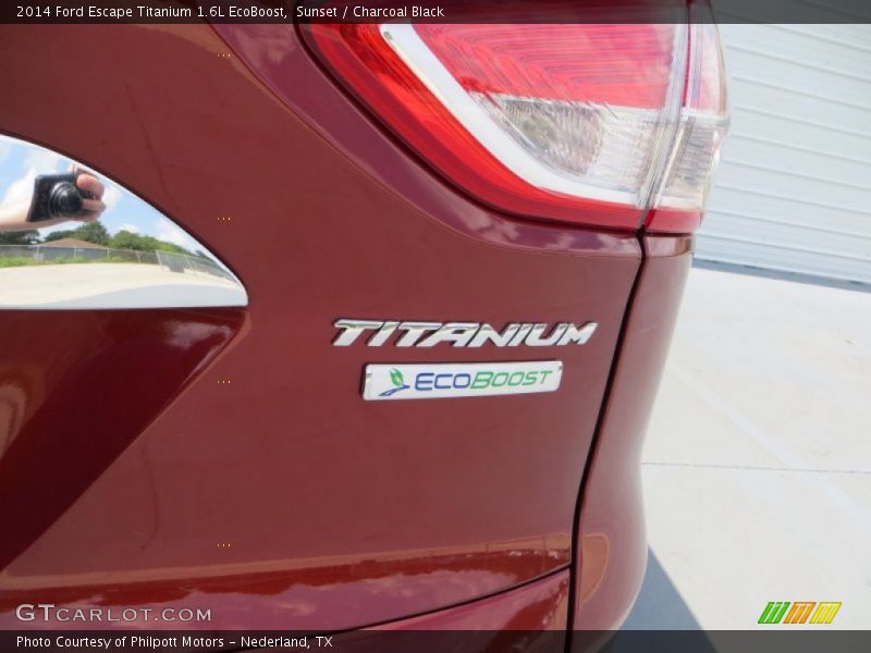 Sunset / Charcoal Black 2014 Ford Escape Titanium 1.6L EcoBoost