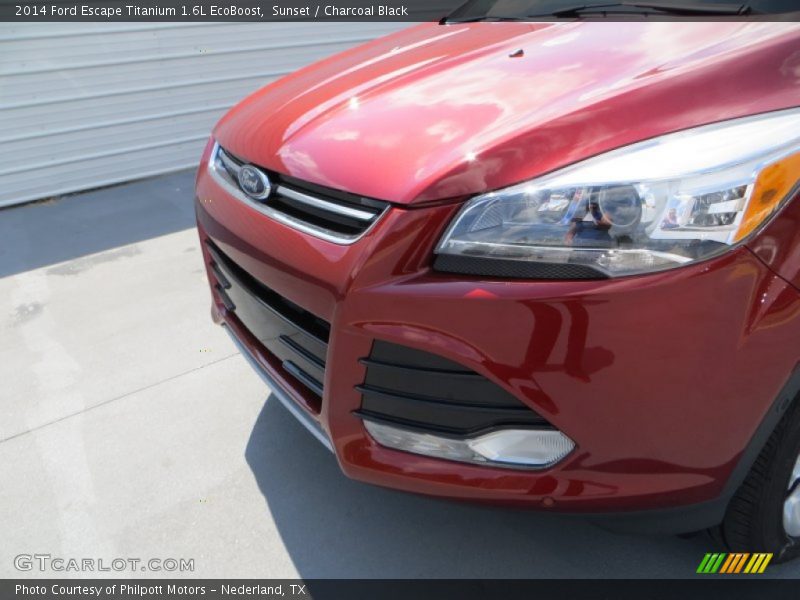 Sunset / Charcoal Black 2014 Ford Escape Titanium 1.6L EcoBoost