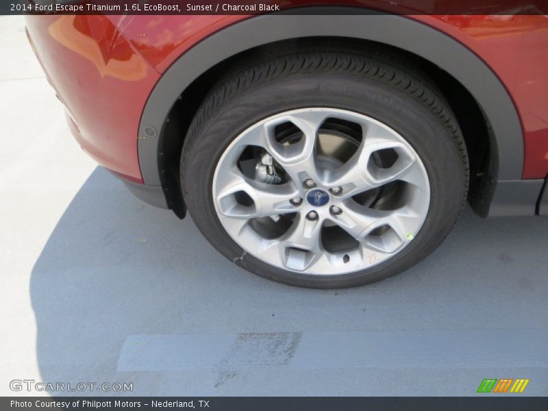 Sunset / Charcoal Black 2014 Ford Escape Titanium 1.6L EcoBoost