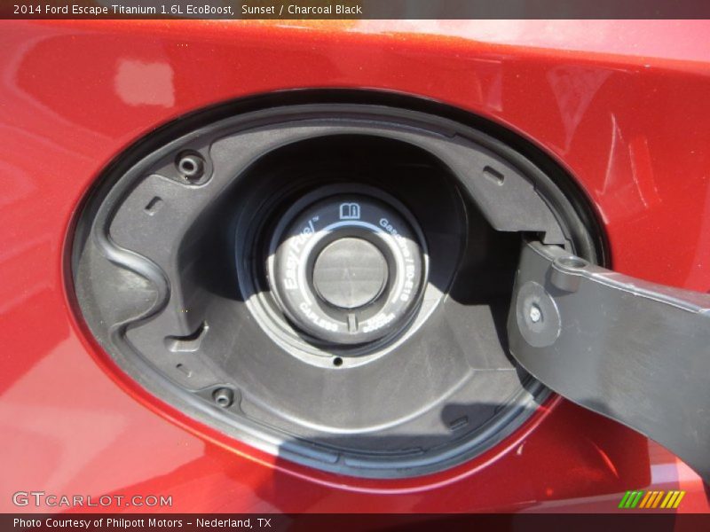 Sunset / Charcoal Black 2014 Ford Escape Titanium 1.6L EcoBoost
