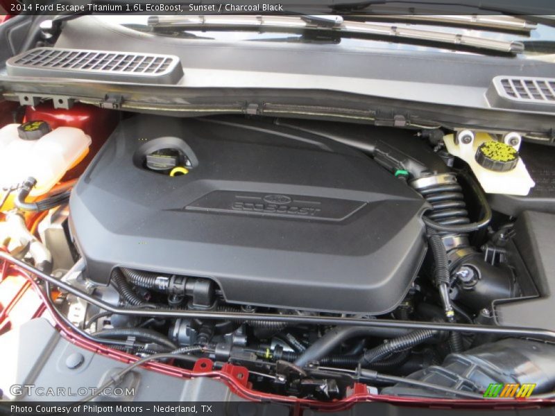 Sunset / Charcoal Black 2014 Ford Escape Titanium 1.6L EcoBoost