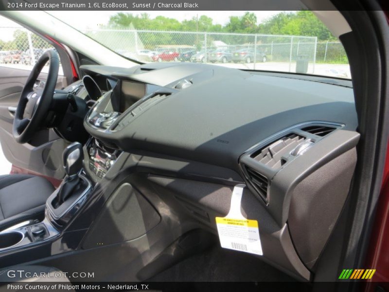 Sunset / Charcoal Black 2014 Ford Escape Titanium 1.6L EcoBoost