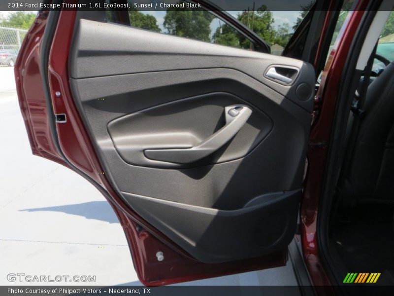 Sunset / Charcoal Black 2014 Ford Escape Titanium 1.6L EcoBoost