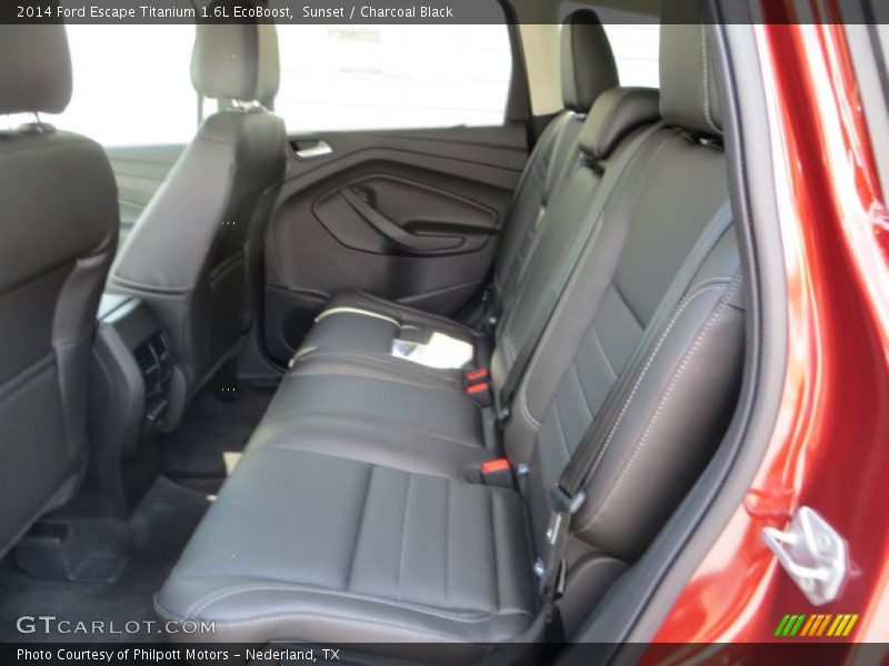 Sunset / Charcoal Black 2014 Ford Escape Titanium 1.6L EcoBoost