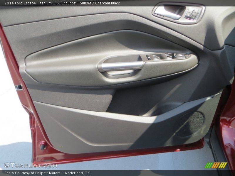 Sunset / Charcoal Black 2014 Ford Escape Titanium 1.6L EcoBoost