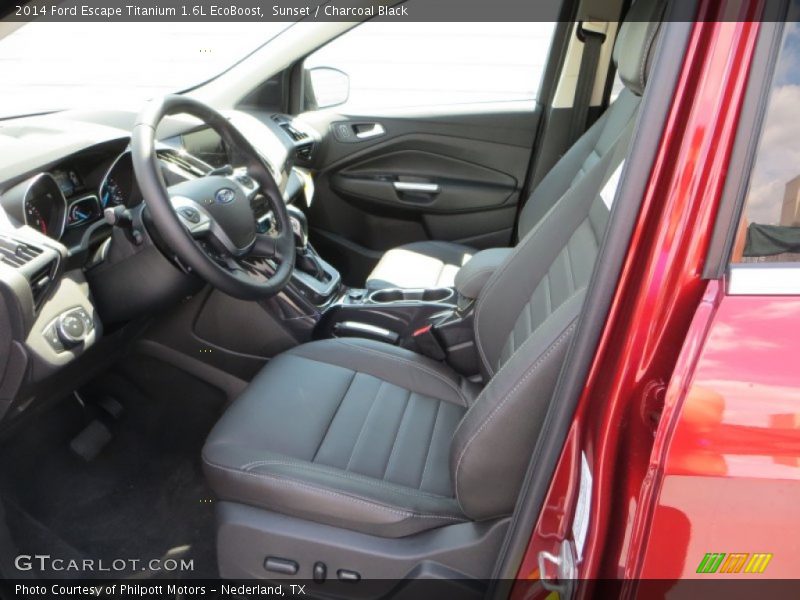 Sunset / Charcoal Black 2014 Ford Escape Titanium 1.6L EcoBoost