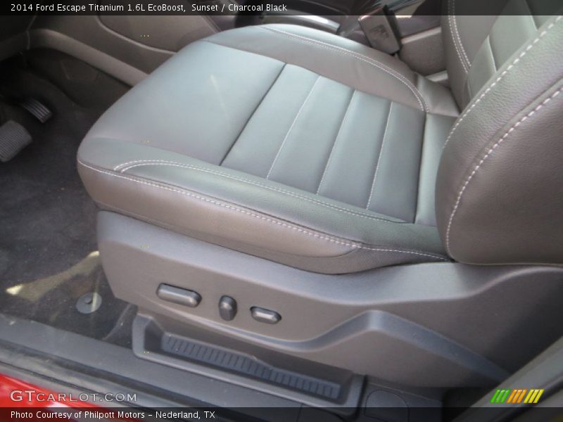 Sunset / Charcoal Black 2014 Ford Escape Titanium 1.6L EcoBoost