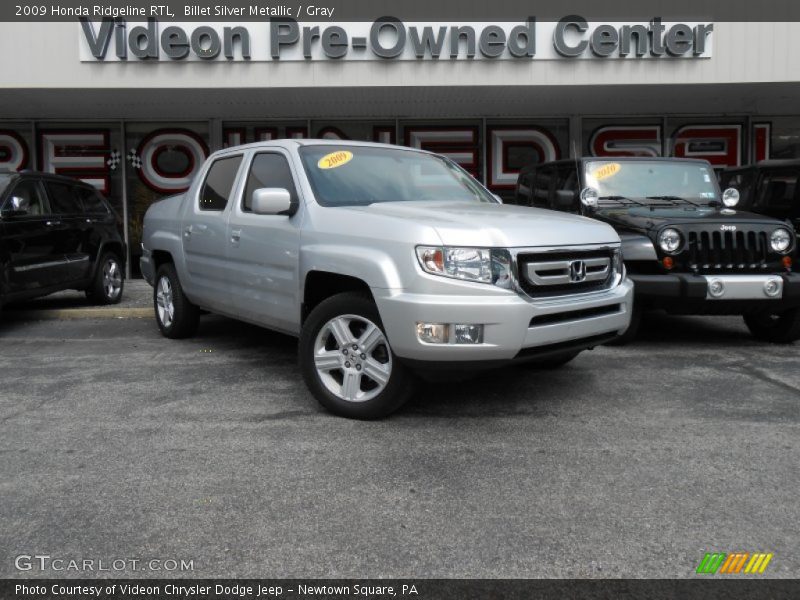 Billet Silver Metallic / Gray 2009 Honda Ridgeline RTL