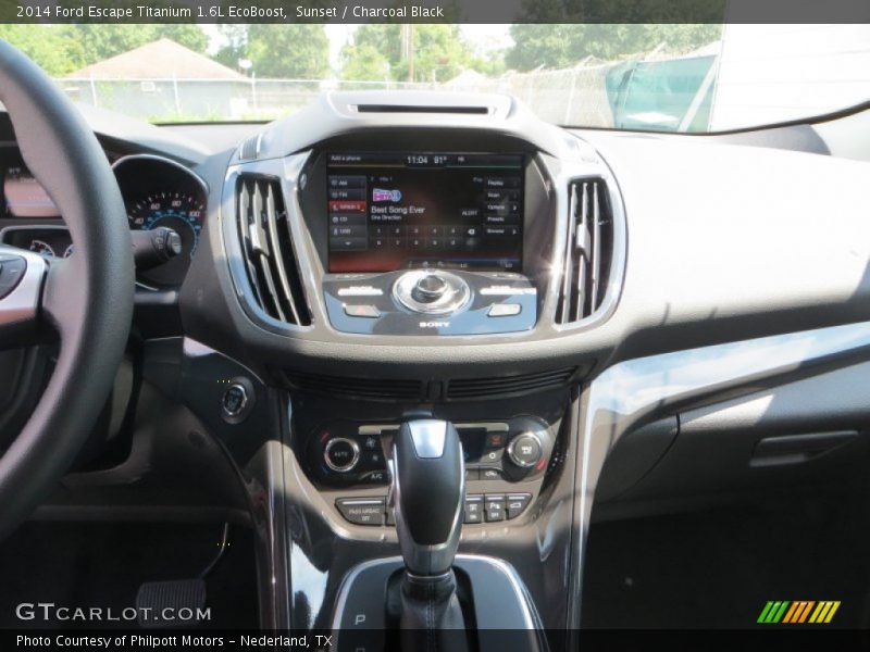 Sunset / Charcoal Black 2014 Ford Escape Titanium 1.6L EcoBoost