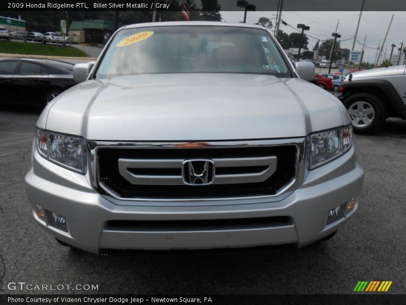 Billet Silver Metallic / Gray 2009 Honda Ridgeline RTL