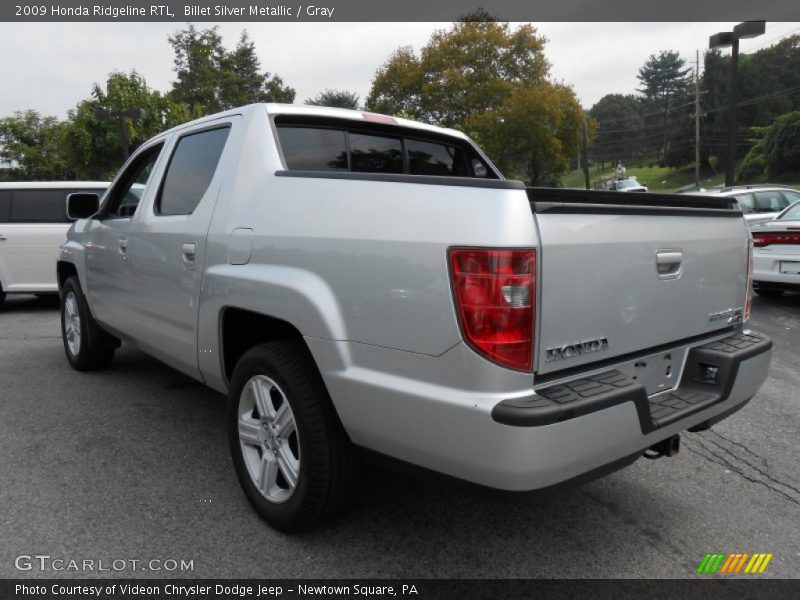 Billet Silver Metallic / Gray 2009 Honda Ridgeline RTL